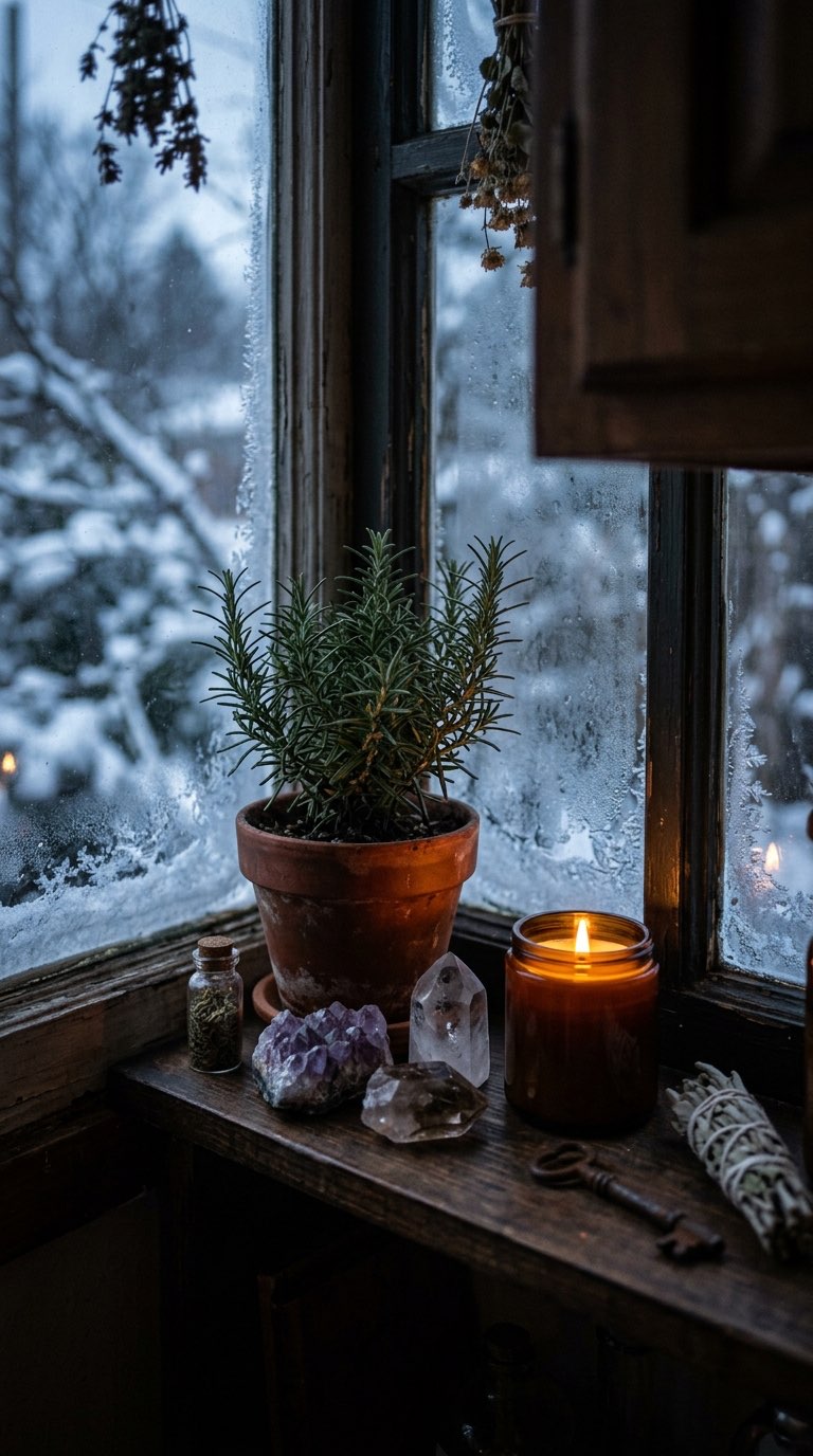 Style a Window Herb Shelf – witchy decor idea