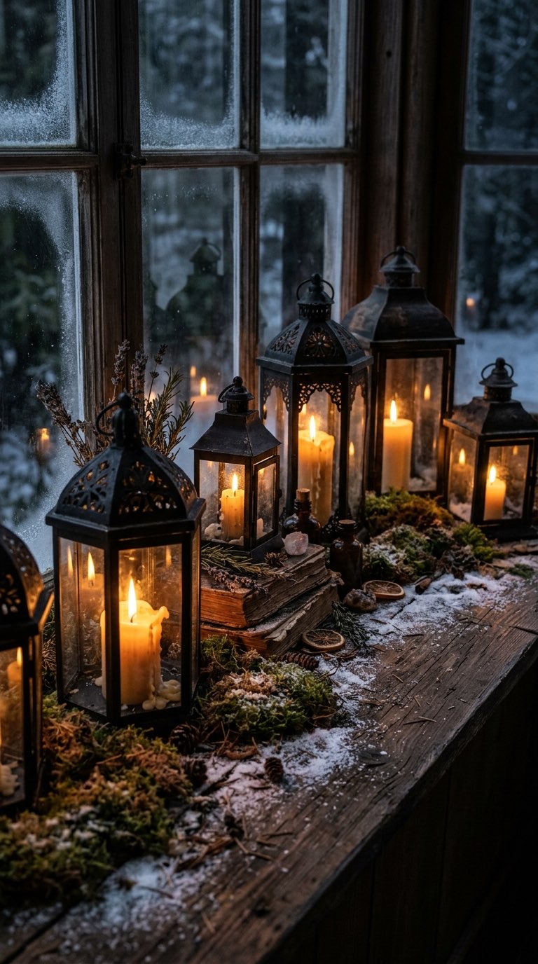 Set Up a Lantern Display – witchy decor idea